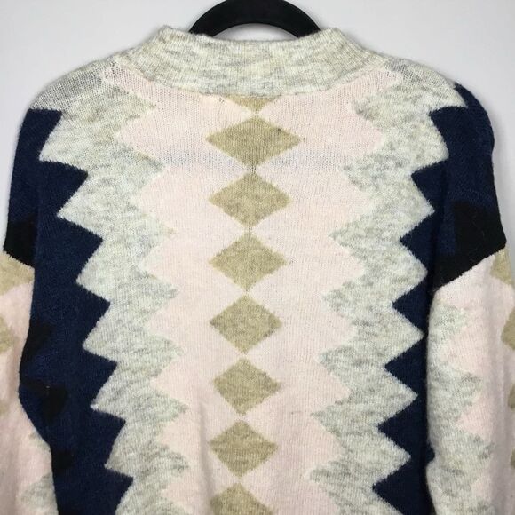 RD Style Geometric Western Aztec Southwestern Multicolor Knitted Sweater XS - Picture 9 of 10